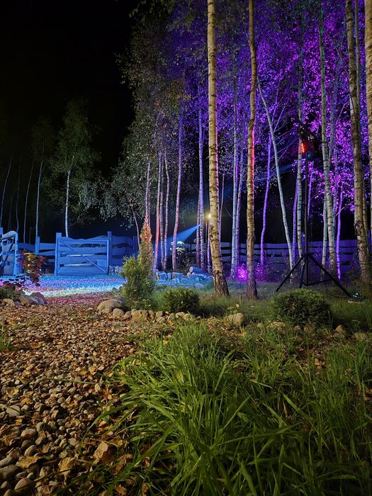 Oświetlenie dekoracyjne, iskry,  dym