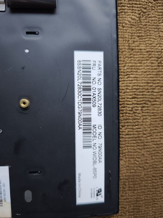 Teclado portátil Lenovo para peças