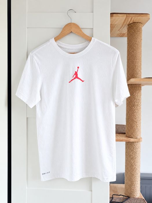 Biała Koszulka T-shirt NIKE JORDAN Dri-Fit Jumpman Rozmiar S STAN IDEALNY