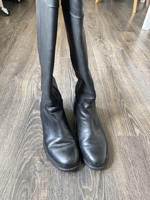 Жіночі чоботи високі шкіряні 37 розмір