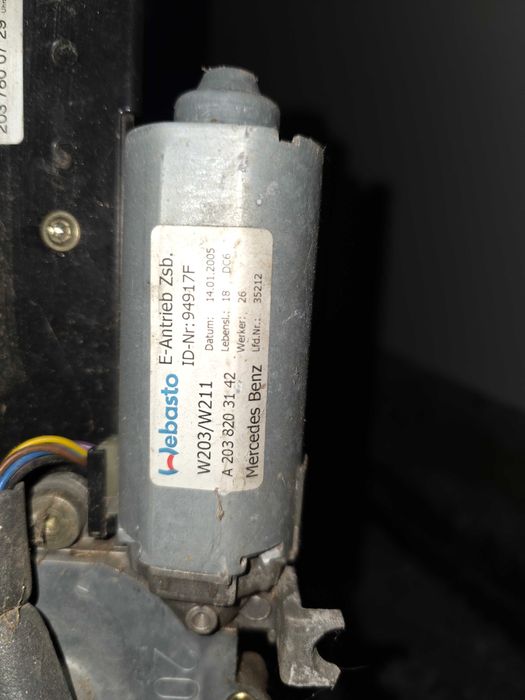 Tecto de abrir elétrico em vidro original da Webasto - Mercedes