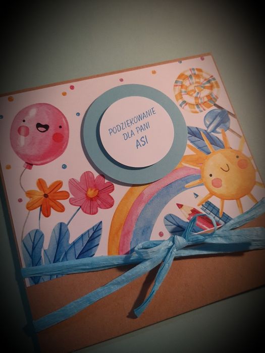 Podziękowanie ręcznie wykonane, żłobek,przedszkole,personalizacja.