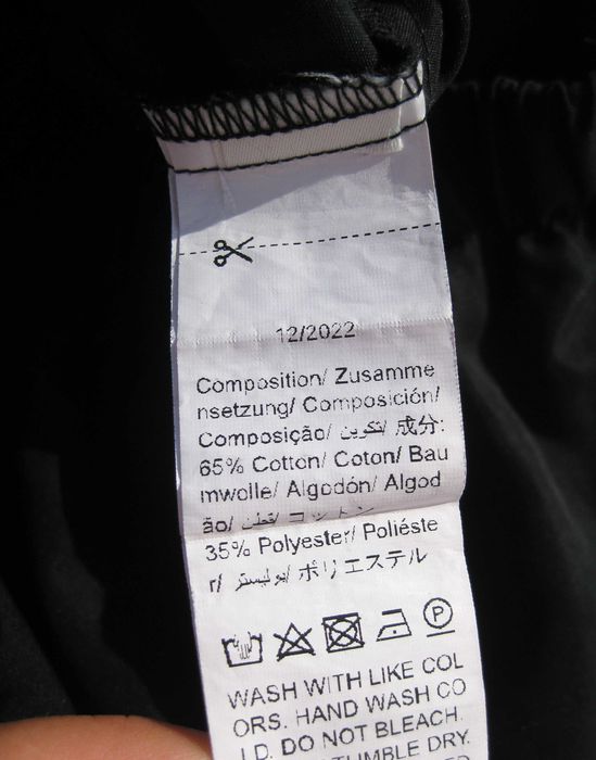 Стильные модные чёрные брюки на резинке высокая талия S M