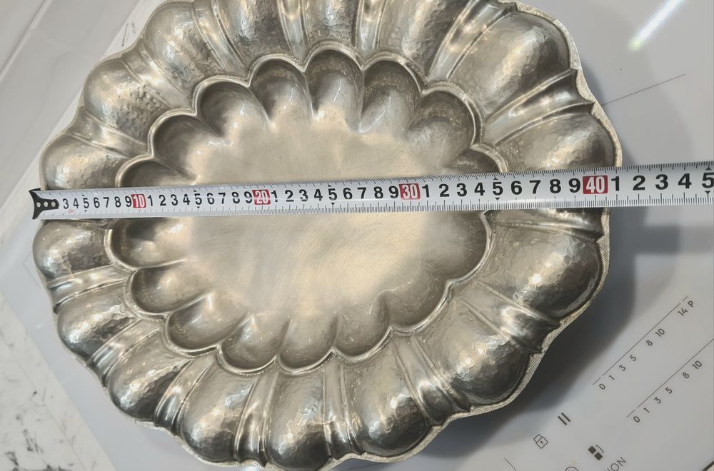 Stara  duza srebrzona taca