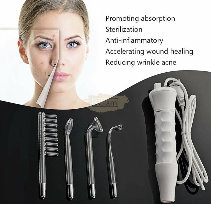 Varinha portátil de terapia facial de alta frequência