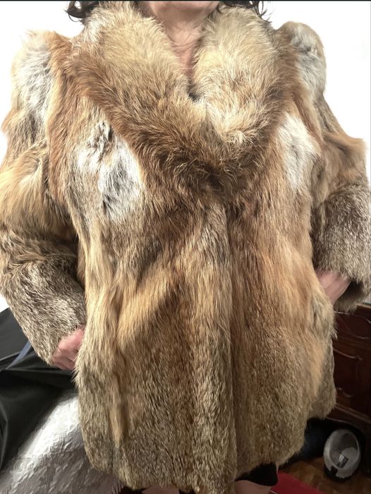 Casaco pele de raposa tamanho L