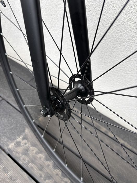 rower singlespeed ostre kolo fixie 6KU Fixed Gear Baanfiets Zwart - 58CM