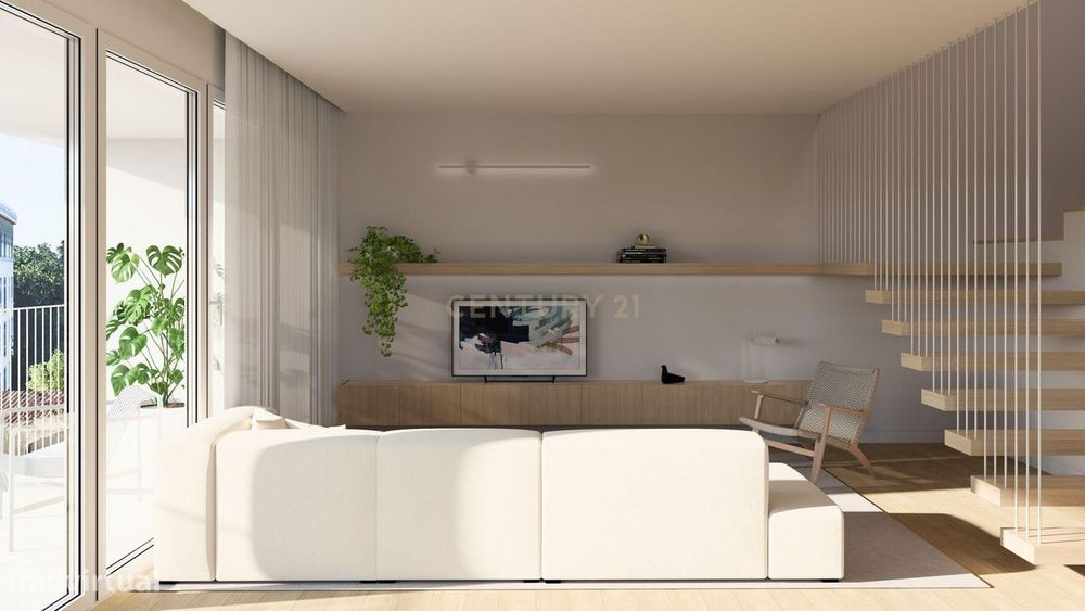 Novo Duplex T2 – exposição solar, terraços e garagem na Rua Paulo VI