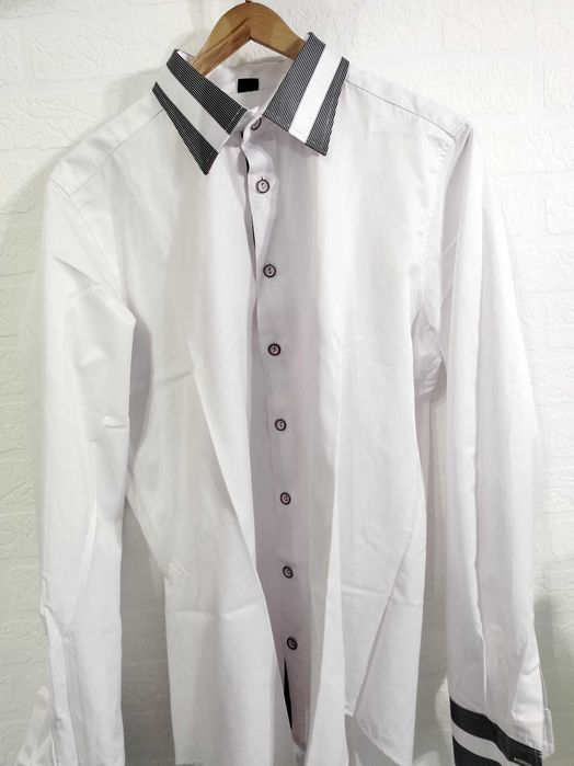 Elegancka męska 41 koszula Slim Fit Brighton  176/182 jak nowa