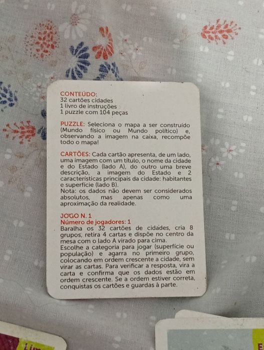Cartões Completos da Cidades da Clementoni