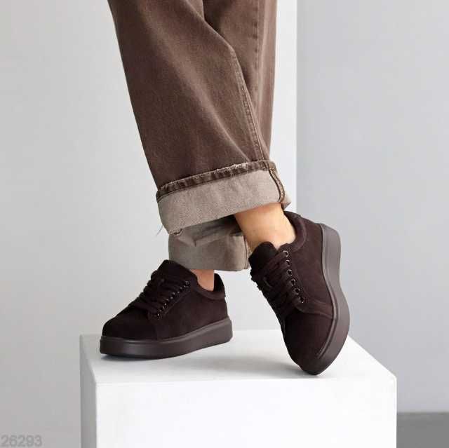 Кросівки кеди Alma, натуральна замша, кроссовки шоколадные 36-41