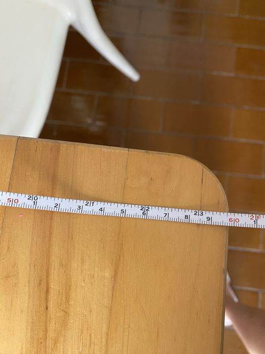 Mesa de parede dobrável de madeira