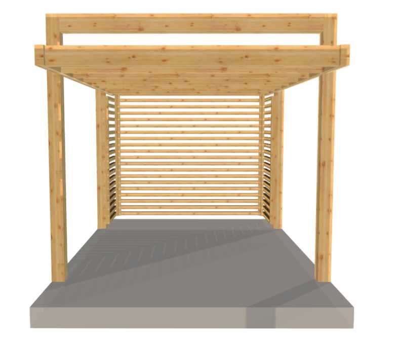 Pergola altana rzymska Portal 300x300cm wolnostojąca masywna