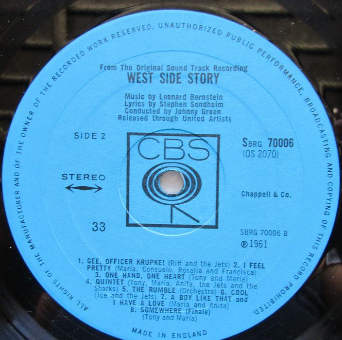 West Side Story — — — — — Various — — — — — LP64285965764993121