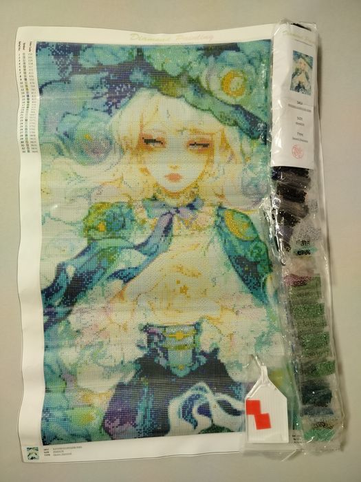 Haft diamentowy 40x60 czarownica