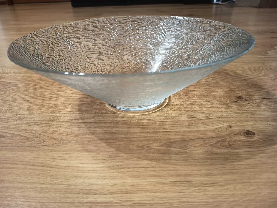 Szklana saleterka misa 28 cm / przeźroczysty