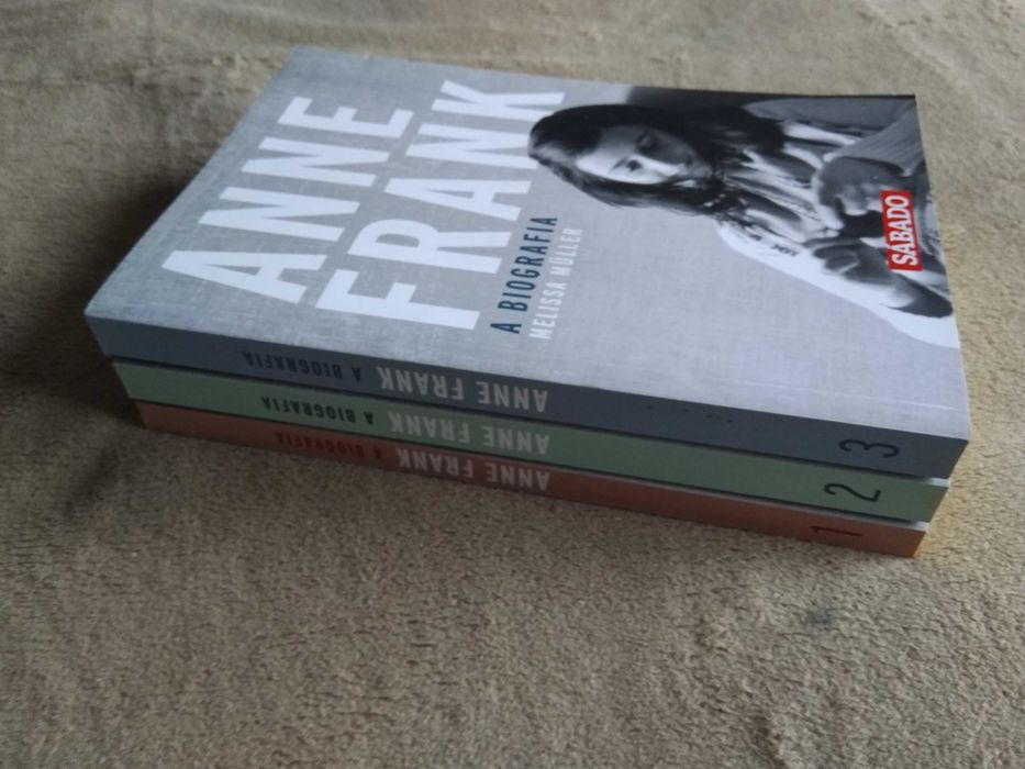 Coleção 3 livros a Biografia de Anne Frank