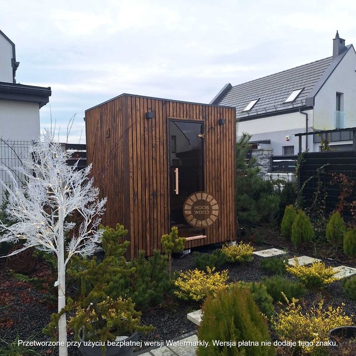 Sauna kwadro hoos wood
