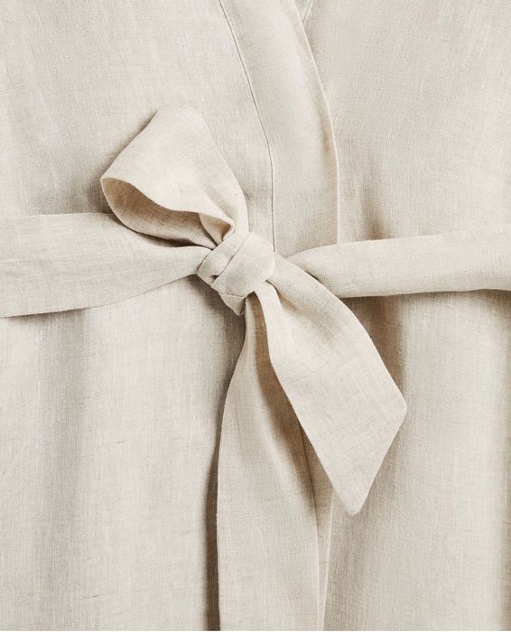 Robe Tipo Quimono Linho Zara Home NOVO