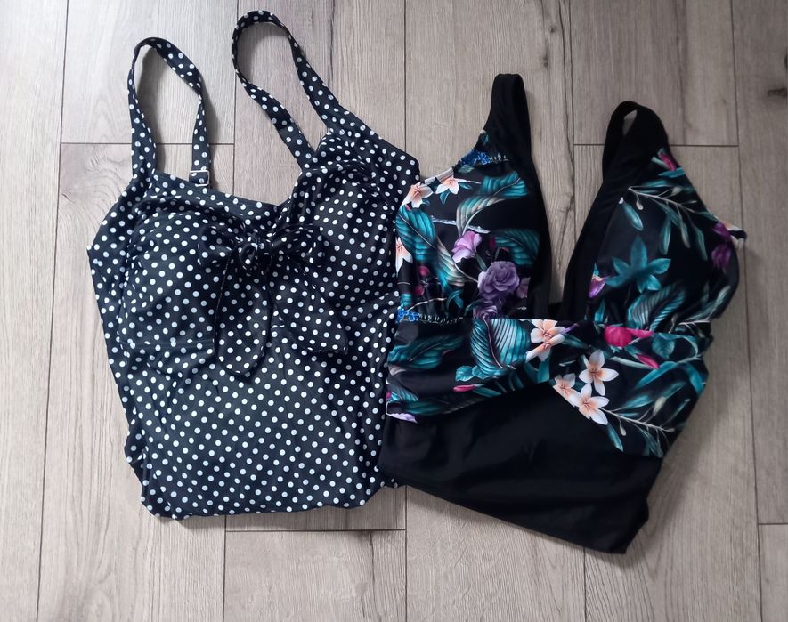 Strój kąpielowy plus size 52, tankini, jednoczęściowy 2 szt.