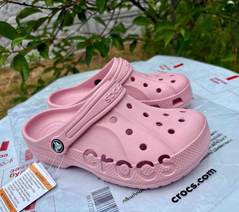 Дитячі крокси Crocs Baya ніжно рожеві 28, 29, 30, 32, 33, 34 розмір