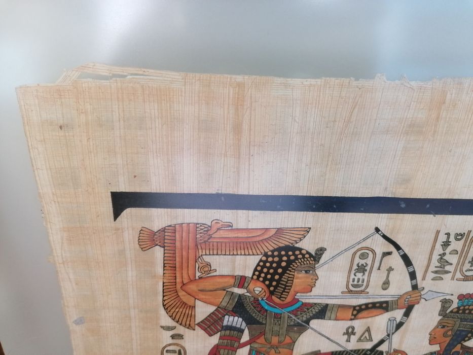 Quadro a imitar papiro