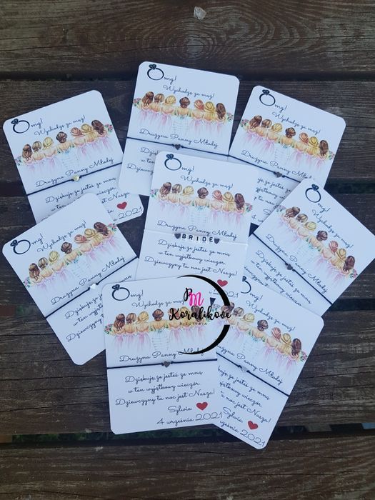 Bransoletka, wieczór panieński, podziękowanie