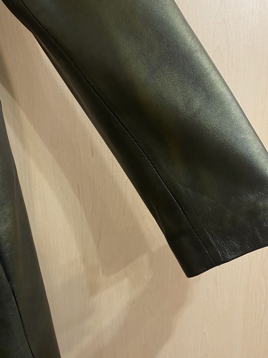 плащ женский, кожаный, пальто. плащ черный, изумрудный, размер м