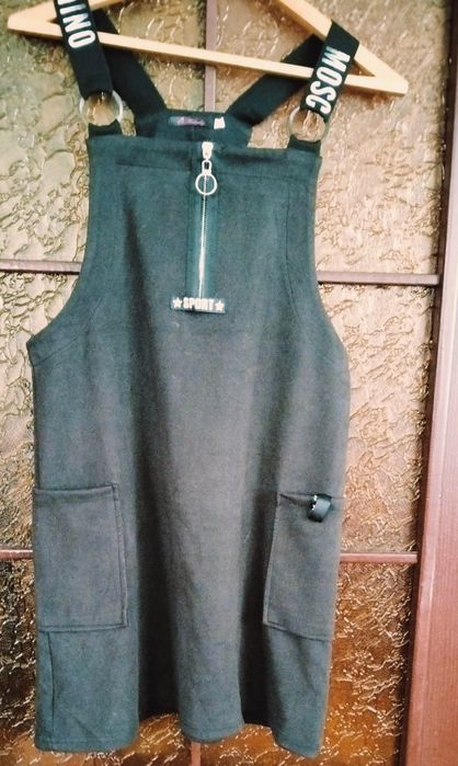 Сарафан теплий дівчачий сірий колір 46-48