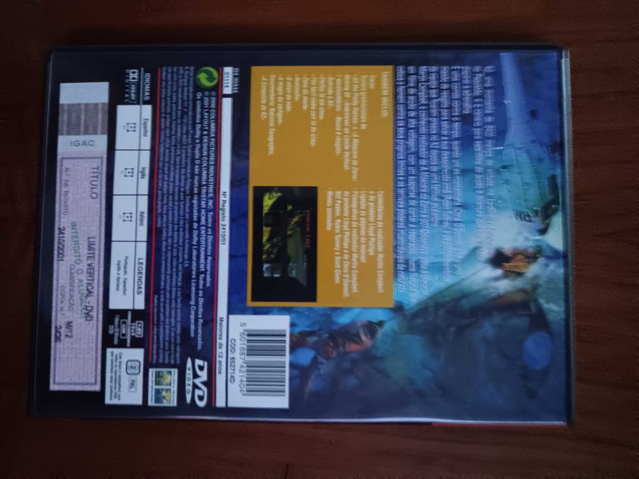 filme dvd original - limite vertical