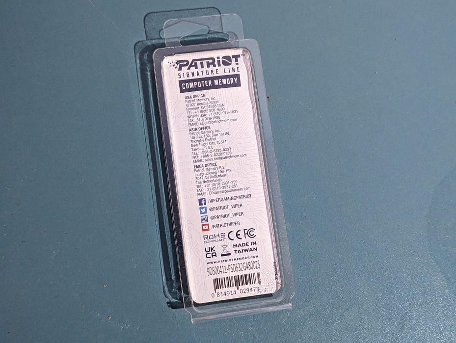 Оперативна прям'ять DDR4 8GB 3200 MHz