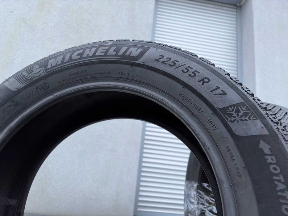 2szt zimowe 225/55R17 Michelin 7mm 2023r świetny stan! Z1138 gwarancja