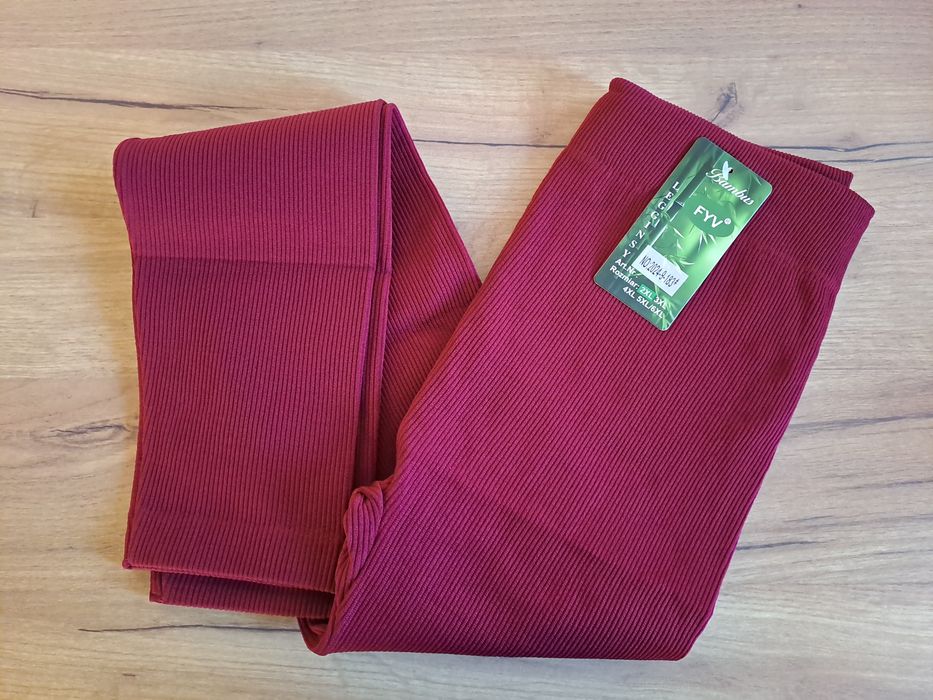 Nowe Leginsy ocieplane term ciepłe  2 XL 3XL 4XL 5/6 XL kolory prążki