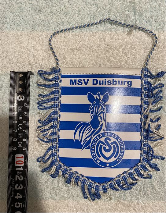Proporczyk MSV Duisburg vintage dwustronny