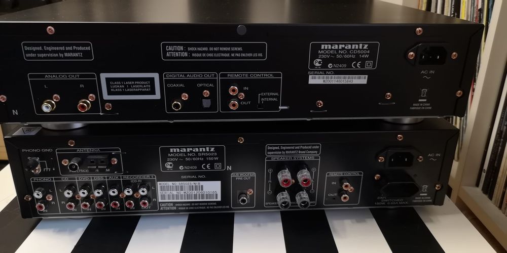 Zestaw wzmacniacz i odtwarzacz CD Marantz  SR5023  CD5004 z pilotem