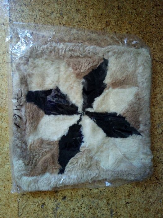 Fronha de pele de animal para decoração