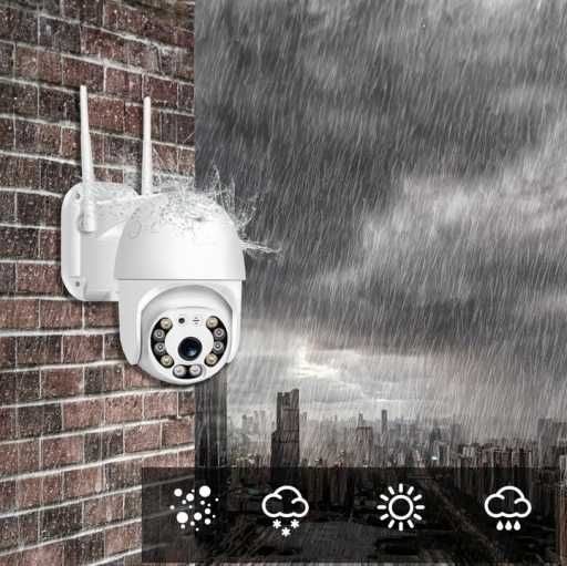 KAMERA zewnętrzna WIFI aplikacja czujnik ruchu detekcja widok nocny