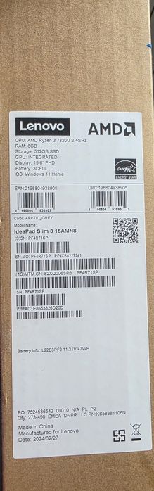 Lenovo IdeaPad Slim 3 15AMN8