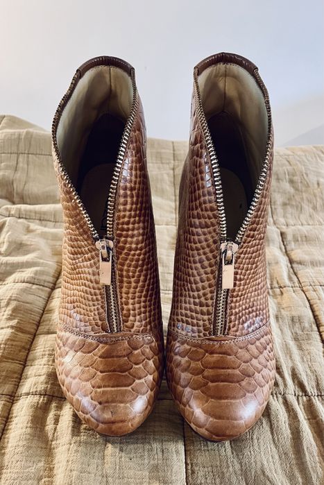 KAZAR botki szpilka na platformie