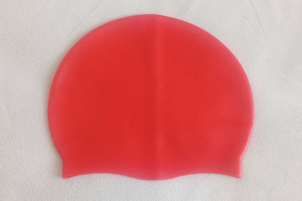 Solidny dziecięcy sylikonowy czepek pływacki do pływania na basen nowy