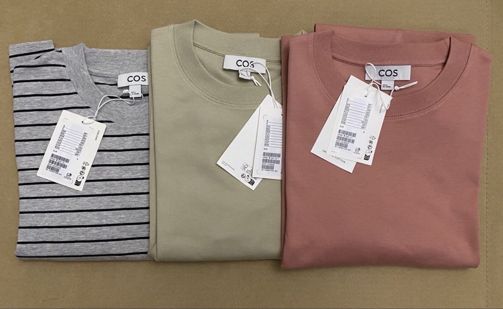 Лонгслів COS, щільний котон, різні кольори