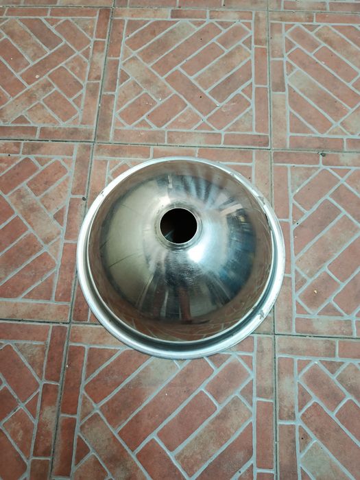 Lavatório inox com acessórios