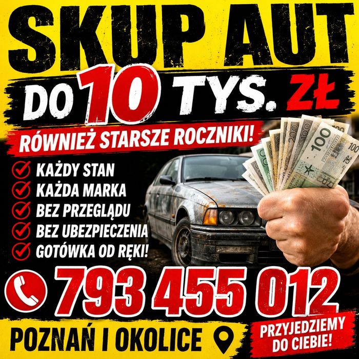 Skup aut osobowych i dostawczych, przyczep .