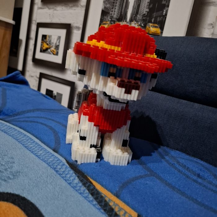 Klocki paw patrol duża figurka Marshall