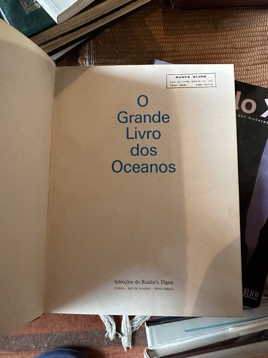 livro O Grande Livro dos Oceanos. Selecções do Reader's Digest.