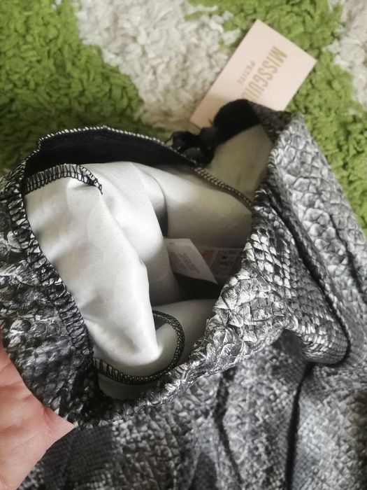 Штани Шкіряні широкі Кожа Змеи Missguided лак шкіра змії XS-S 42-44