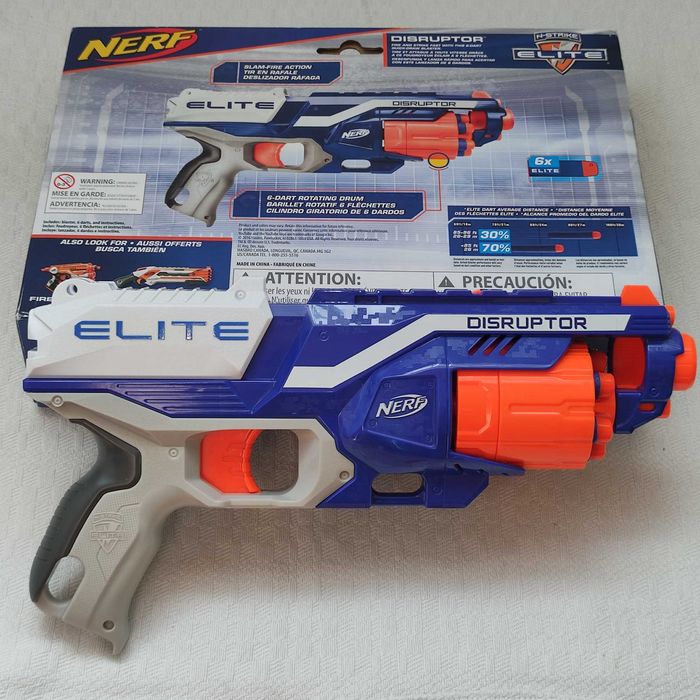 БЛАСТЕР NERF Elite DISRUPTOR (B9837) + упаковка (39 шт) куль-присосок