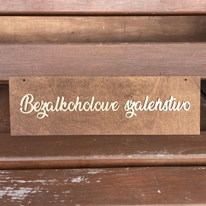 Tabliczka na wesele bezalkoholowe szaleństwo boho tablica