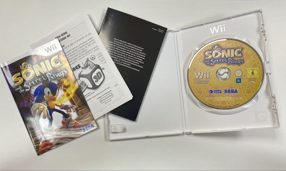Sonic and the Secret Rings - Nintendo Wii - Jogo - Como Novo