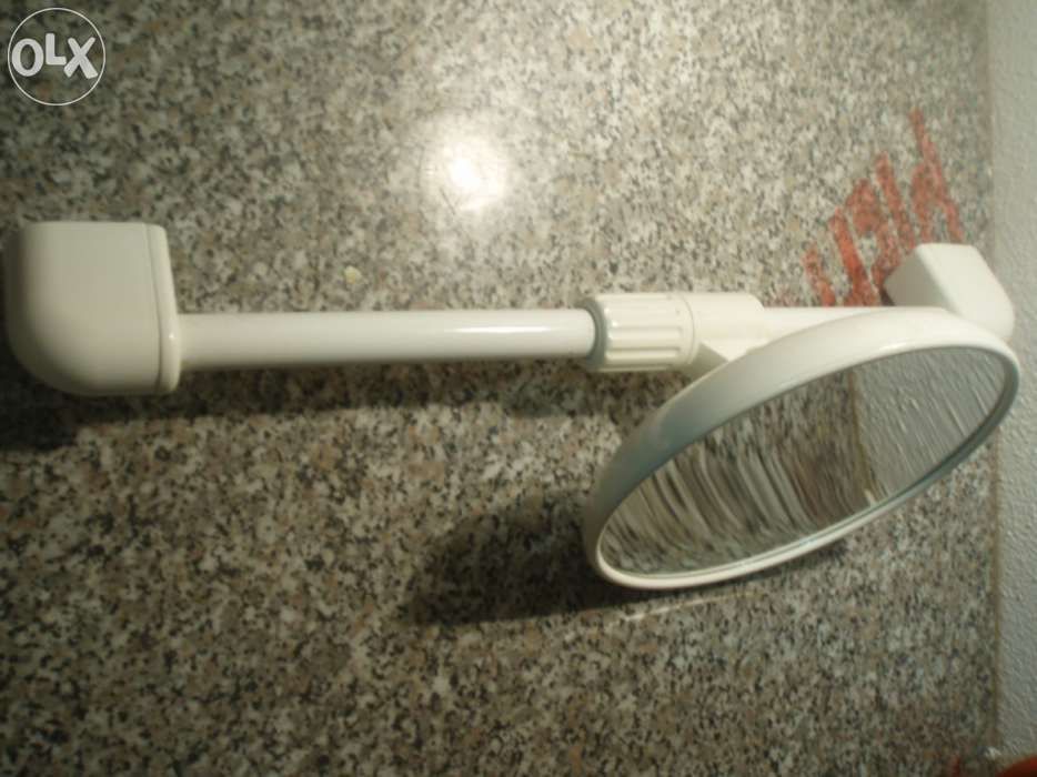 Espelho De aumento para Pinturas e maquilhagens em Inox Branco